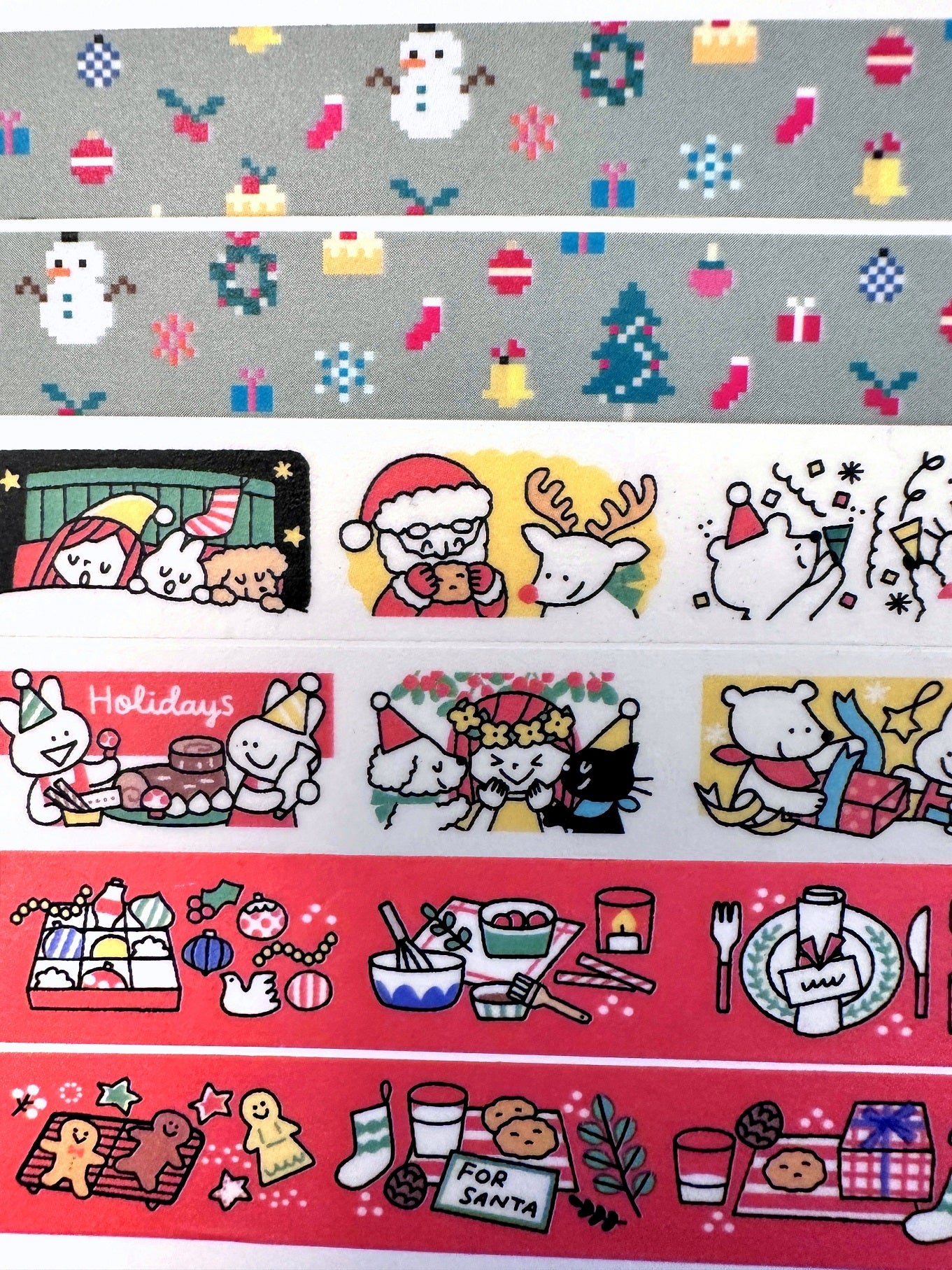 MT limited edition - Merry Christmas washi tape SAMPLES
