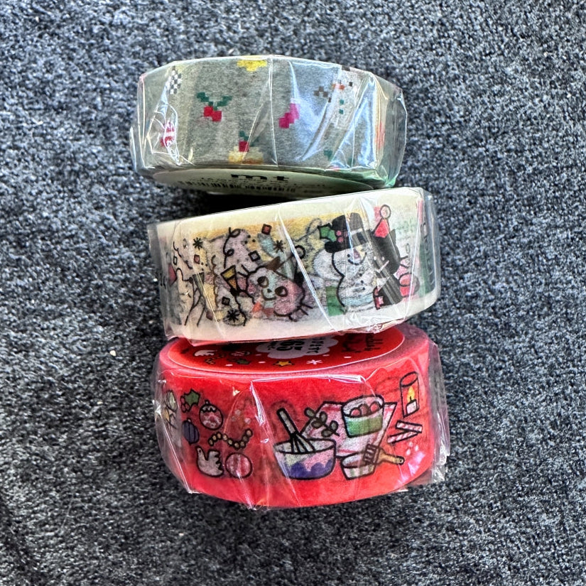 MT limited edition - Merry Christmas washi tape SAMPLES