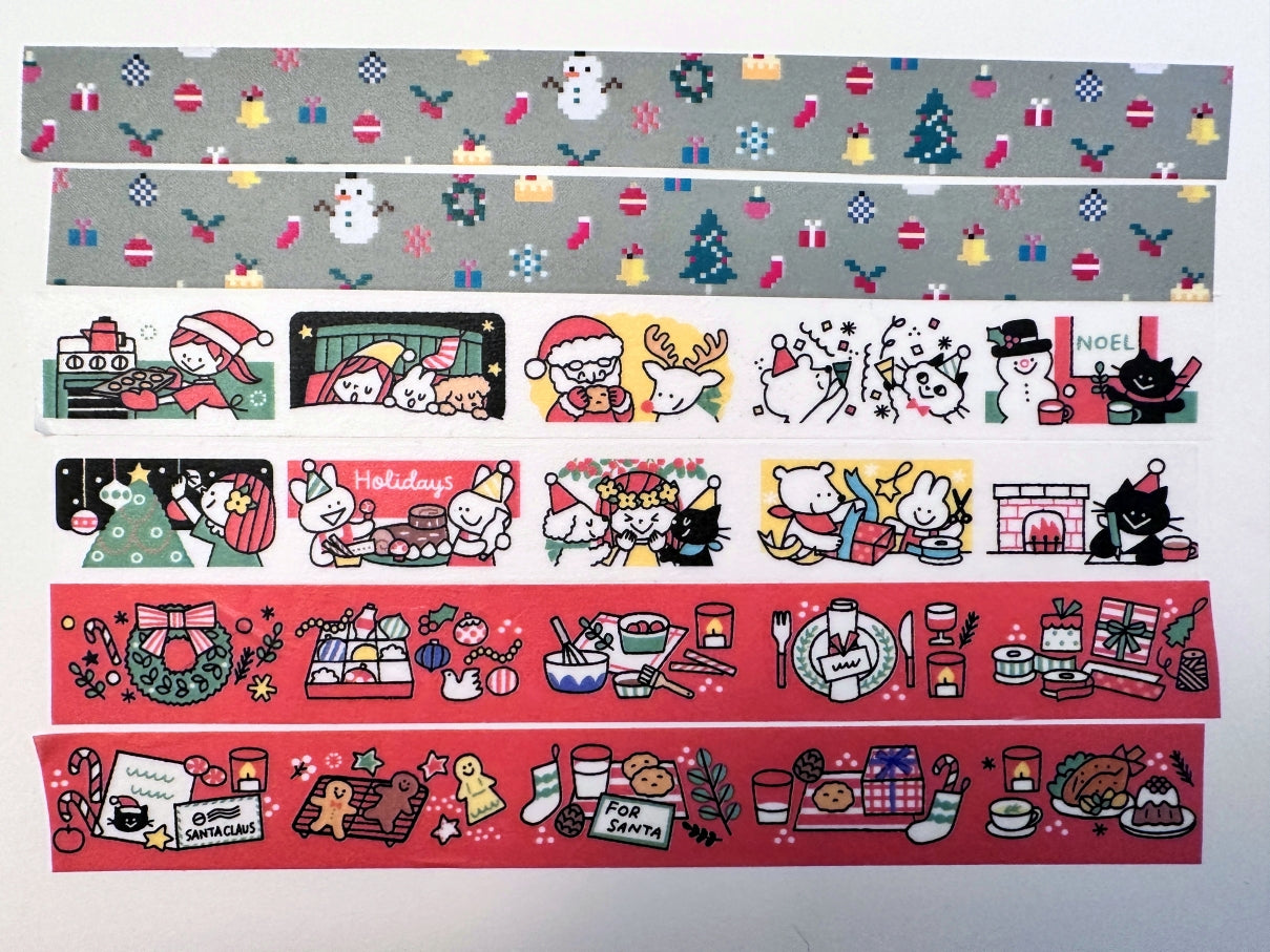 MT limited edition - Merry Christmas washi tape SAMPLES