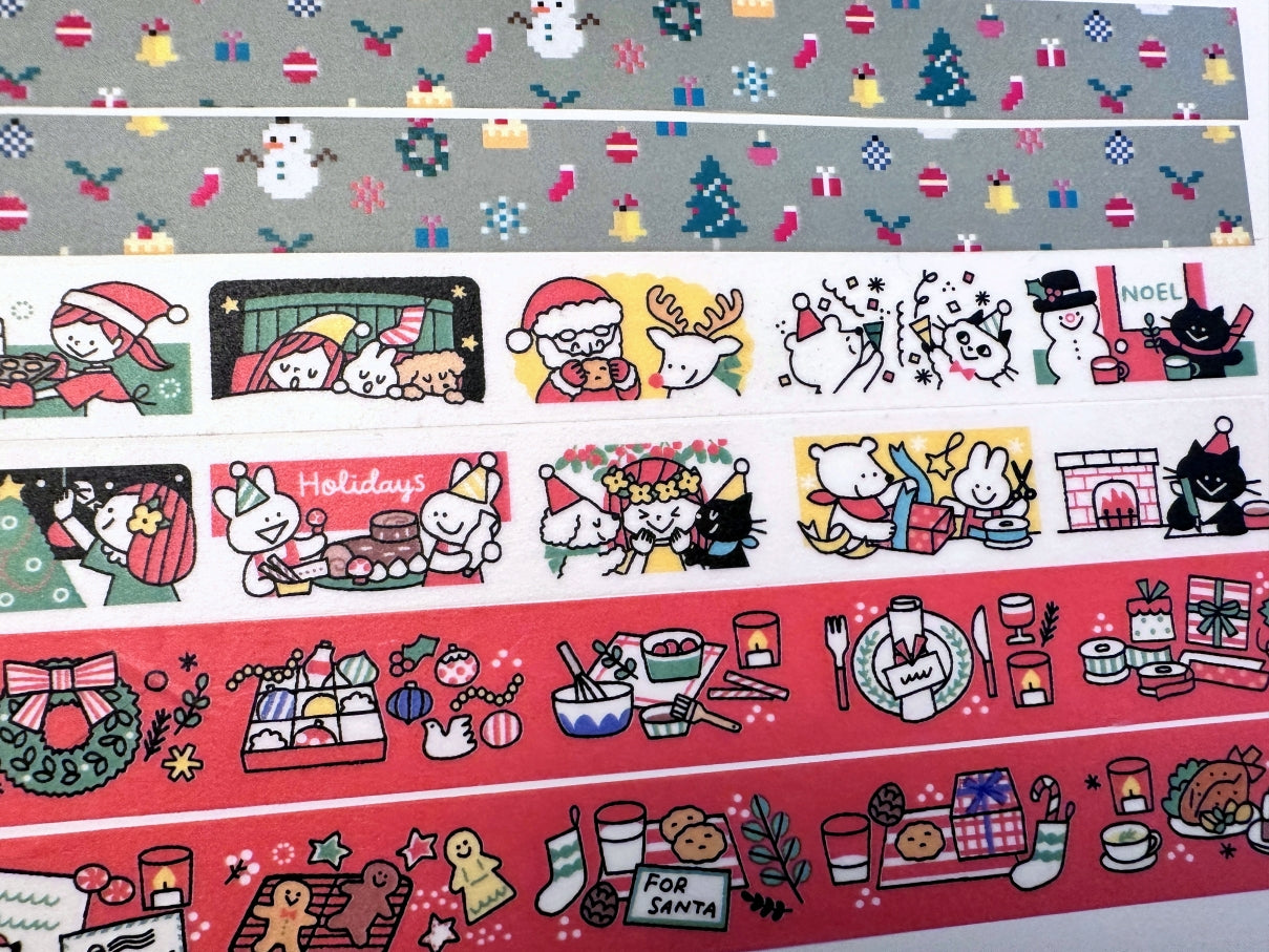 MT limited edition - Merry Christmas washi tape SAMPLES