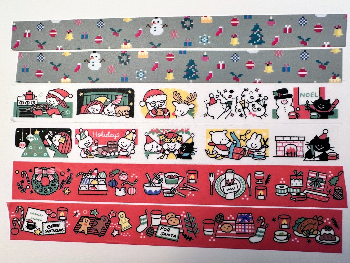 MT limited edition - Merry Christmas washi tape SAMPLES