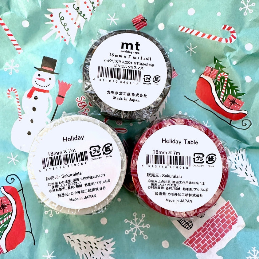 MT limited edition - Merry Christmas washi tape SAMPLES