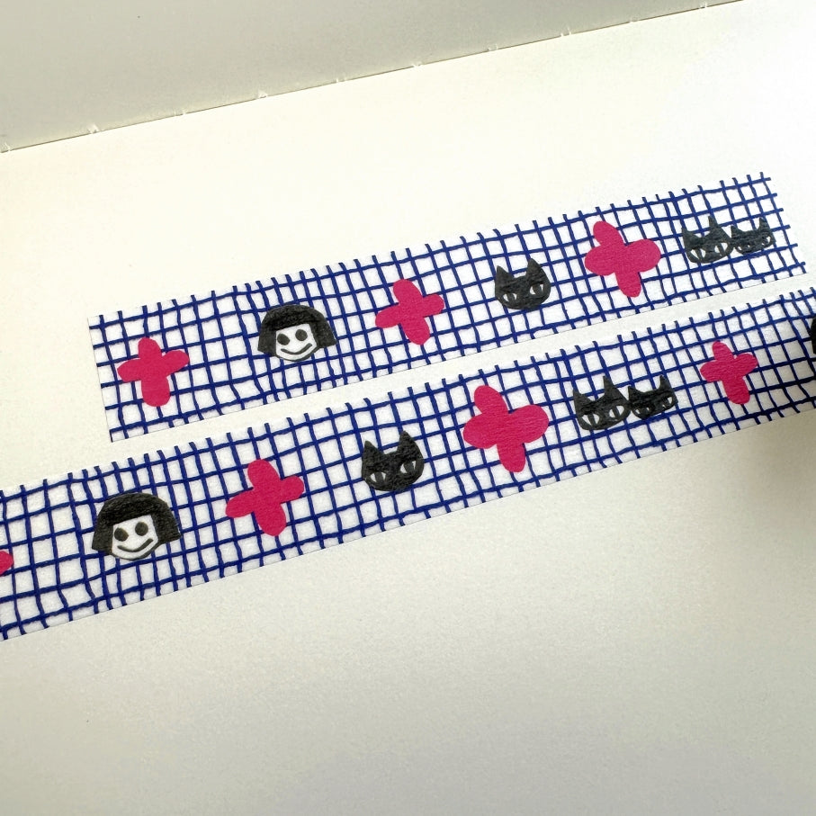 mt x Makoto Matsubayashi - Friend Grid washi tape SAMPLES