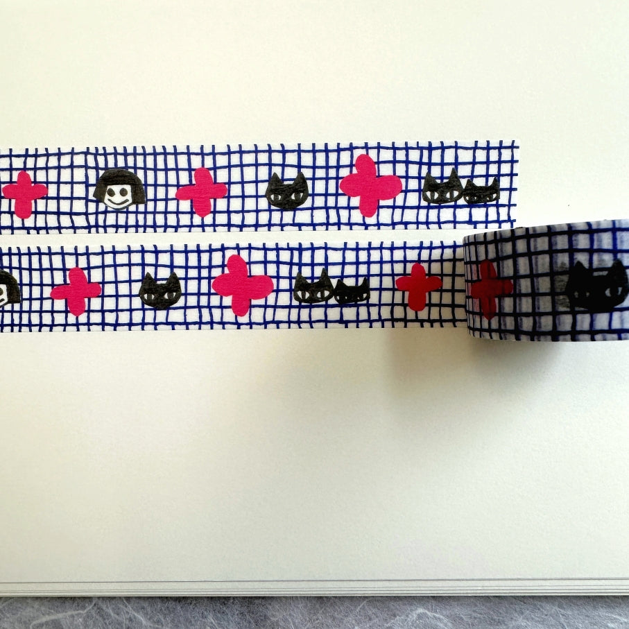 mt x Makoto Matsubayashi - Friend Grid washi tape SAMPLES