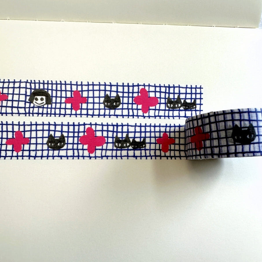mt x Makoto Matsubayashi - Friend Grid washi tape SAMPLES
