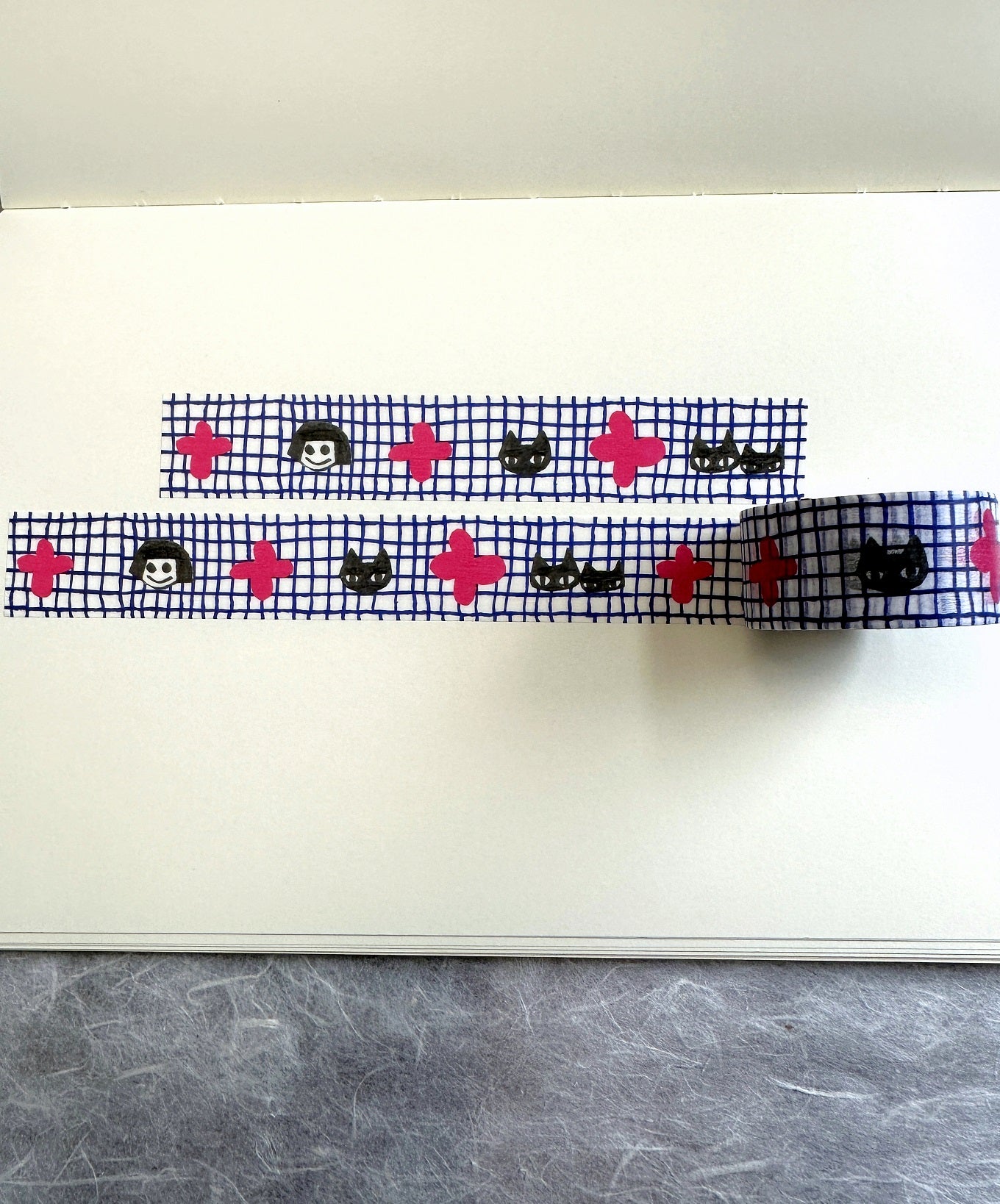 mt x Makoto Matsubayashi - Friend Grid washi tape SAMPLES