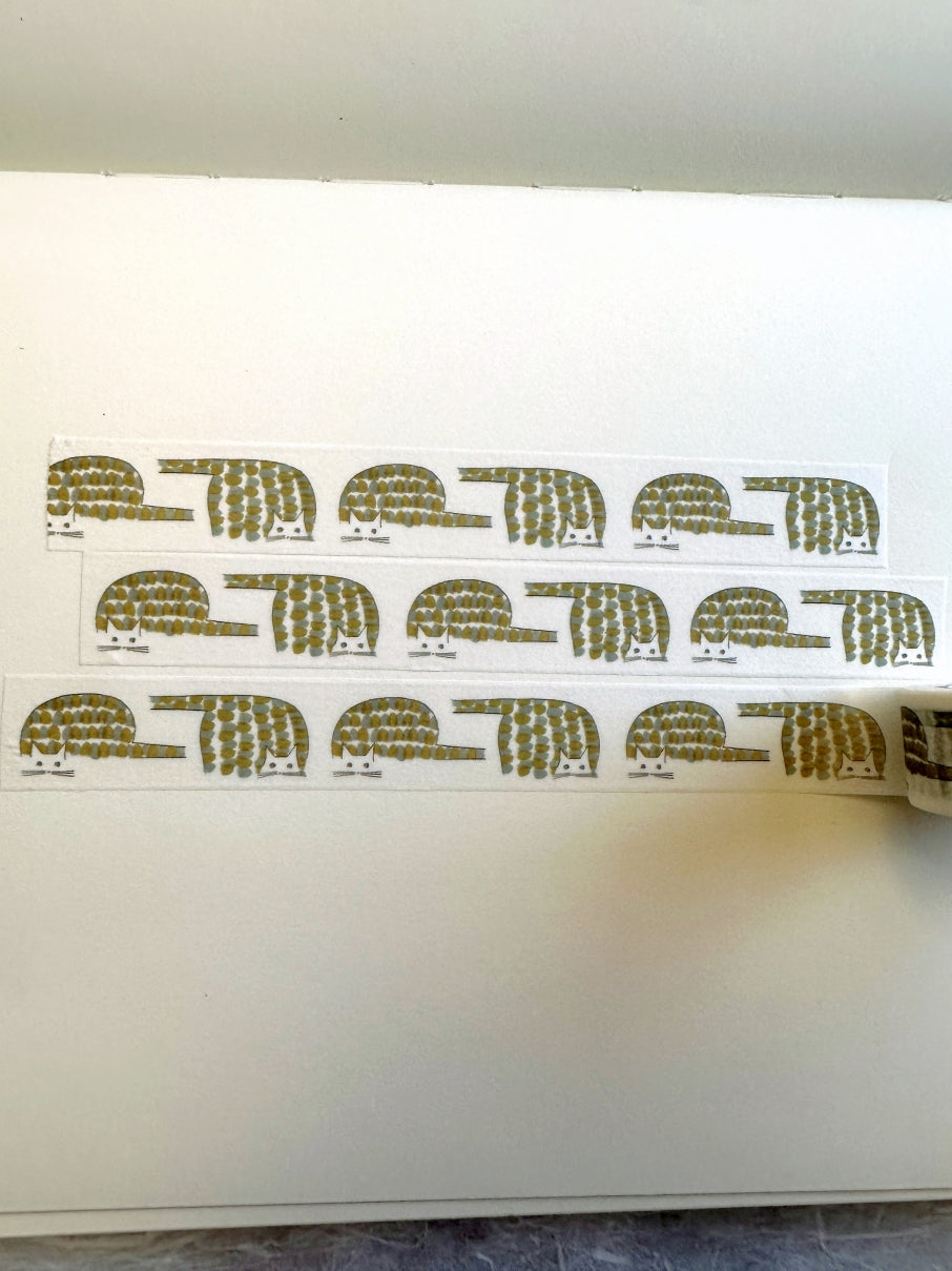 mt x Ichiro Yamaguchi - Neko washi tape SAMPLES