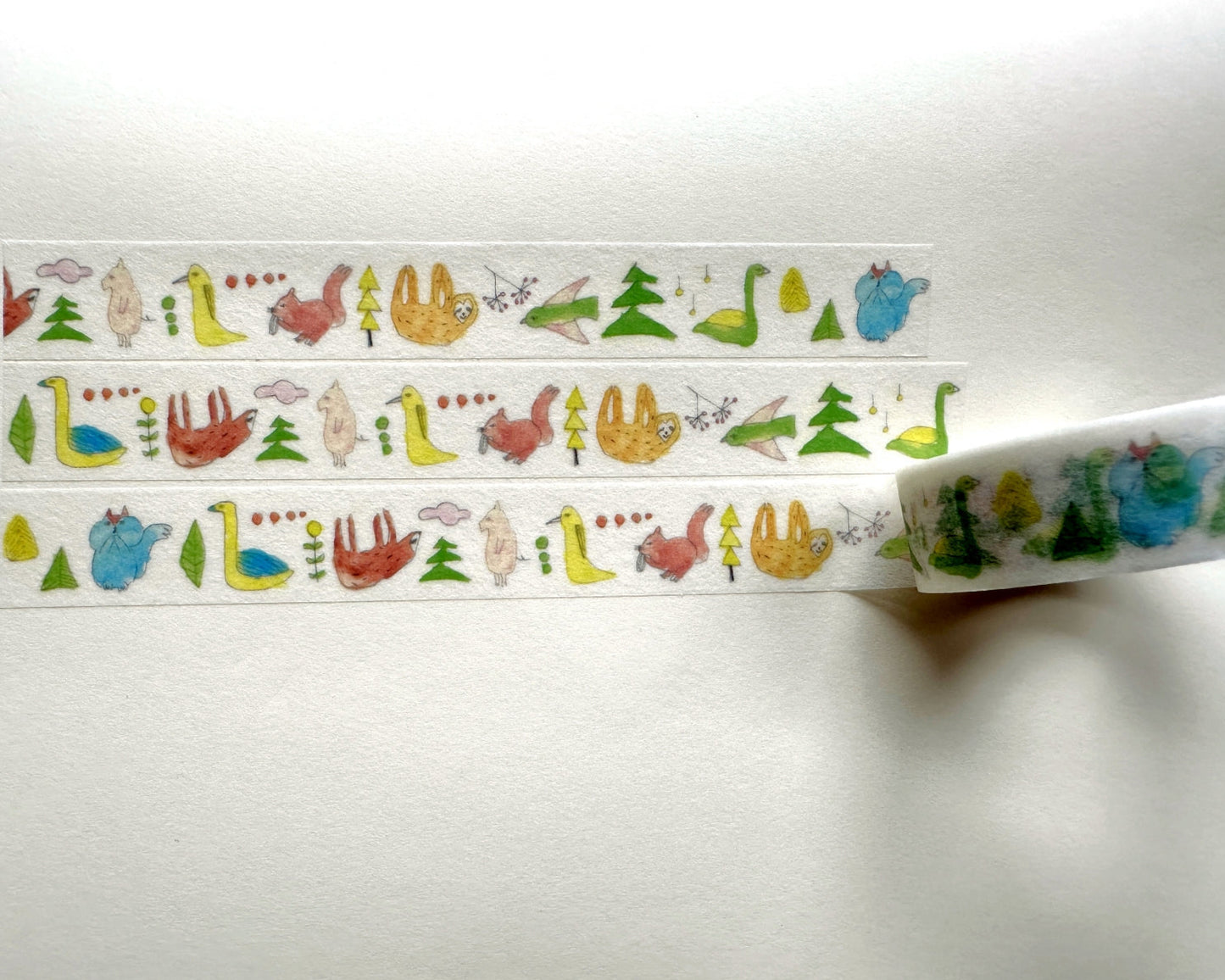 mt x Regaro Papiro - Animal Mascots washi tape SAMPLES