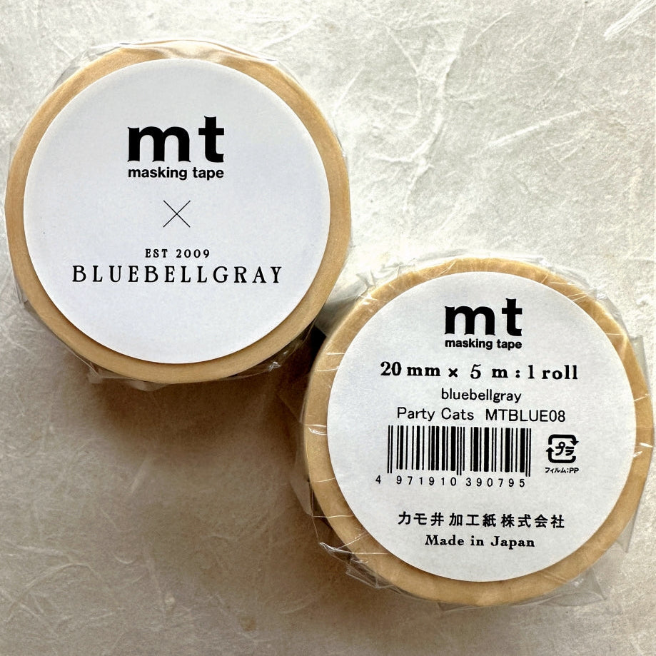 mt x bluebellgray - Party Cats washi tape SAMPLES