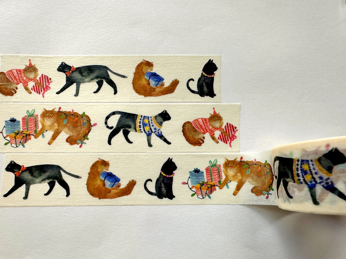 mt x bluebellgray - Party Cats washi tape SAMPLES