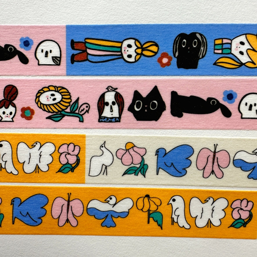 mt x Jenni Tuominen - Sinilintu washi tape SAMPLES