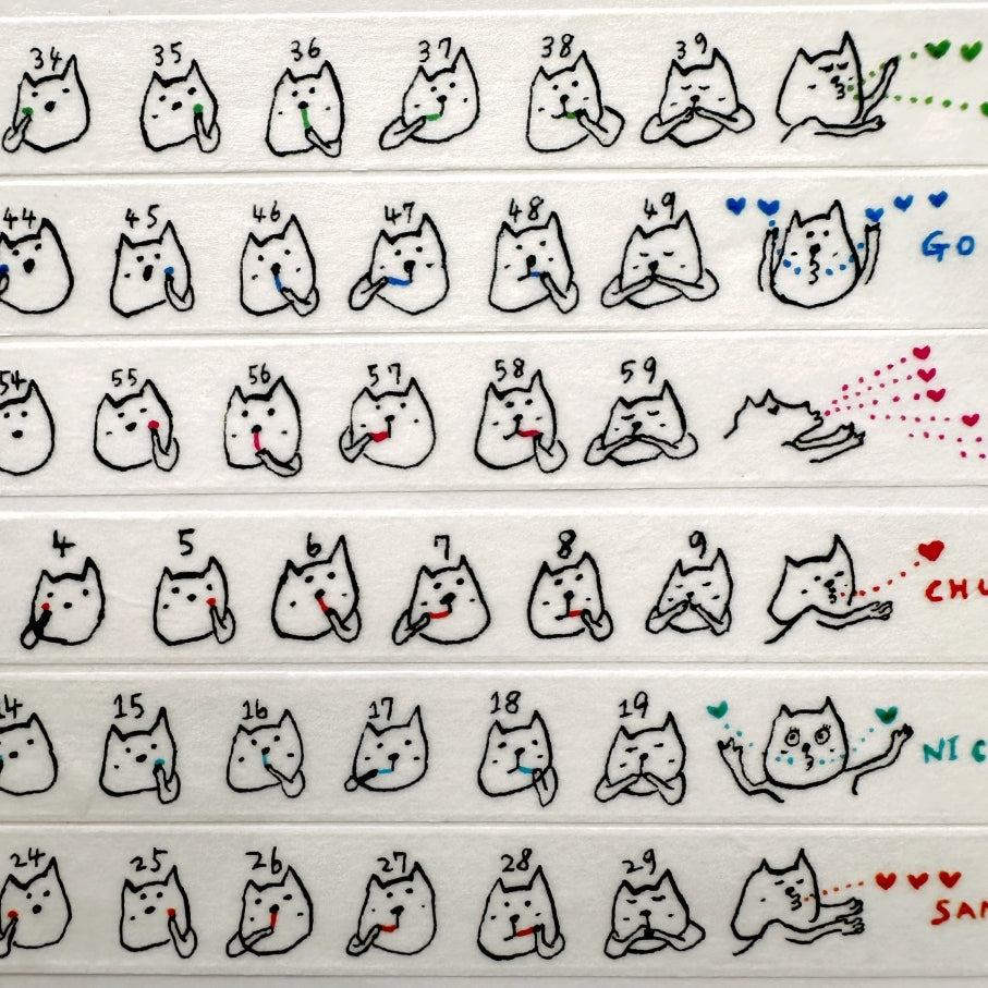 mt x Ayumi Kudo - 123456789chu washi tape SAMPLES
