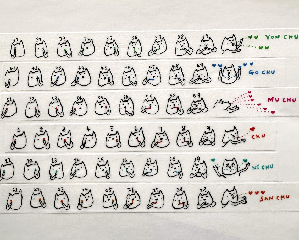 mt x Ayumi Kudo - 123456789chu washi tape SAMPLES