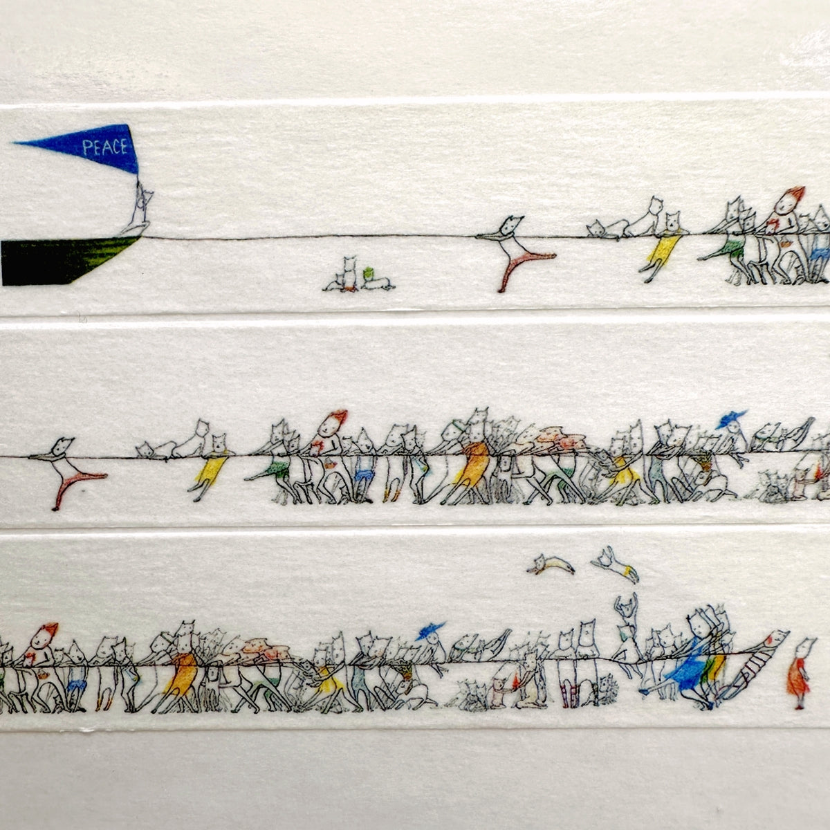 mt x Ayumi Kudo - Peace washi tape SAMPLES