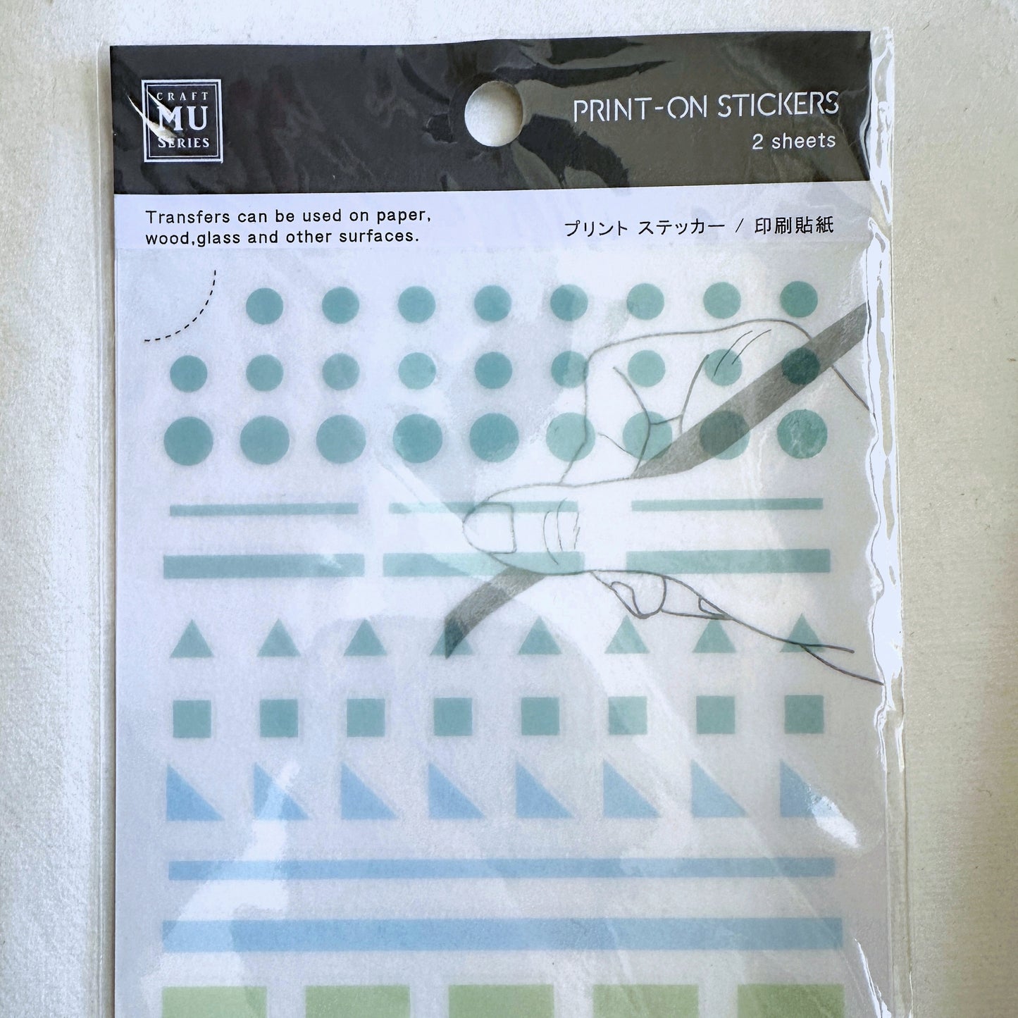 MU Lifestyle - No. 025 transfer sticker pack [New in package]