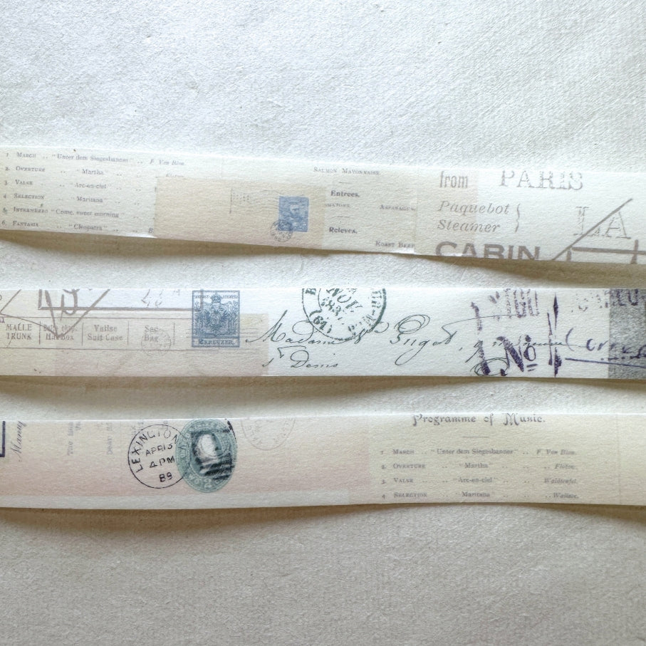 MU Lifestyle - Shape Tear #01-05 pre-cut washi tape SAMPLES