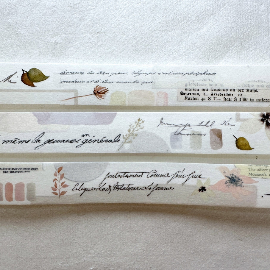 MU Lifestyle - Shape Tear #01-05 pre-cut washi tape SAMPLES