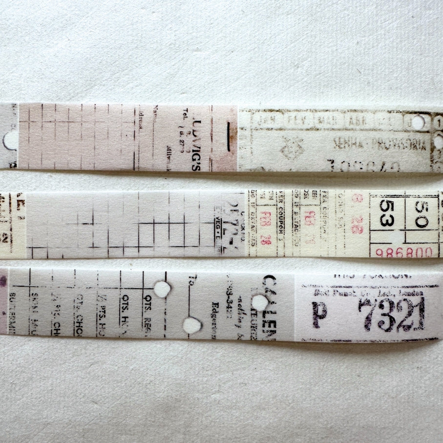 MU Lifestyle - Shape Tear #01-05 pre-cut washi tape SAMPLES