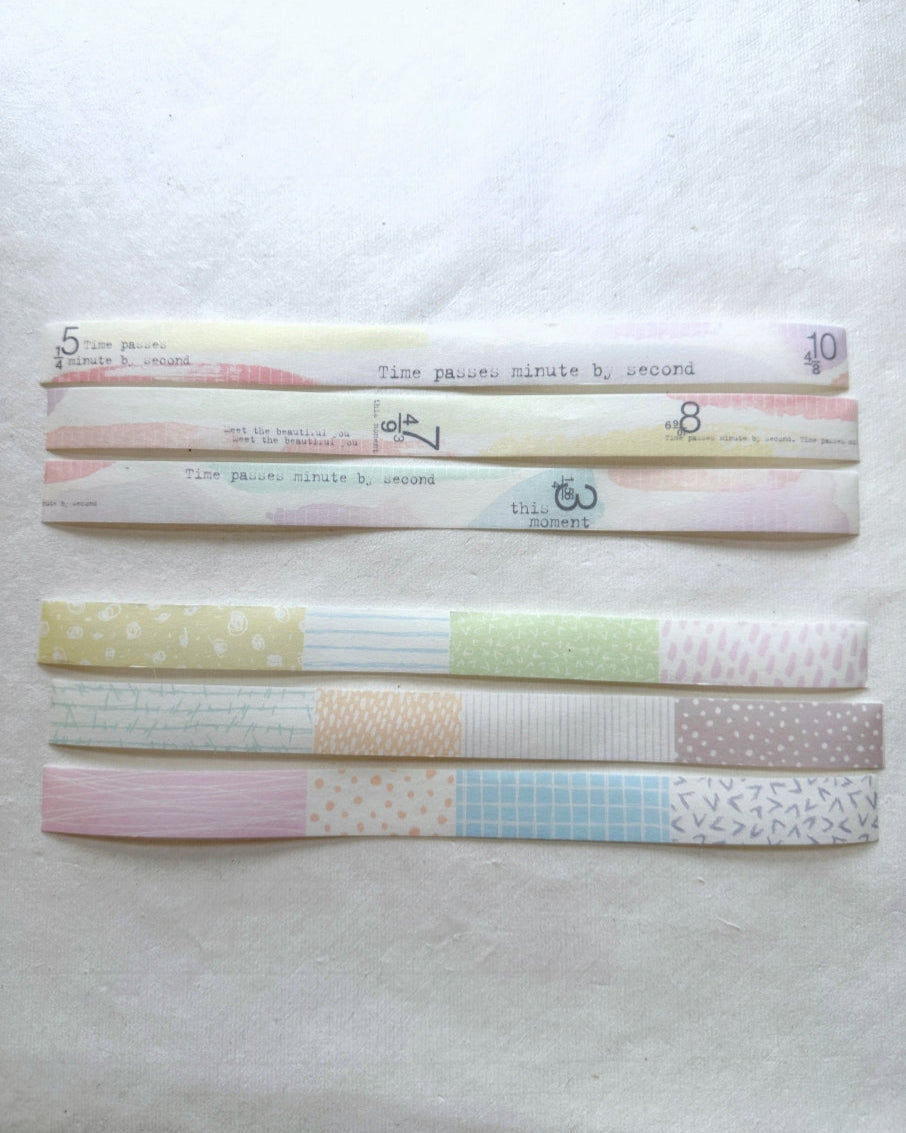 MU Lifestyle - Shape Tear #01-05 pre-cut washi tape SAMPLES