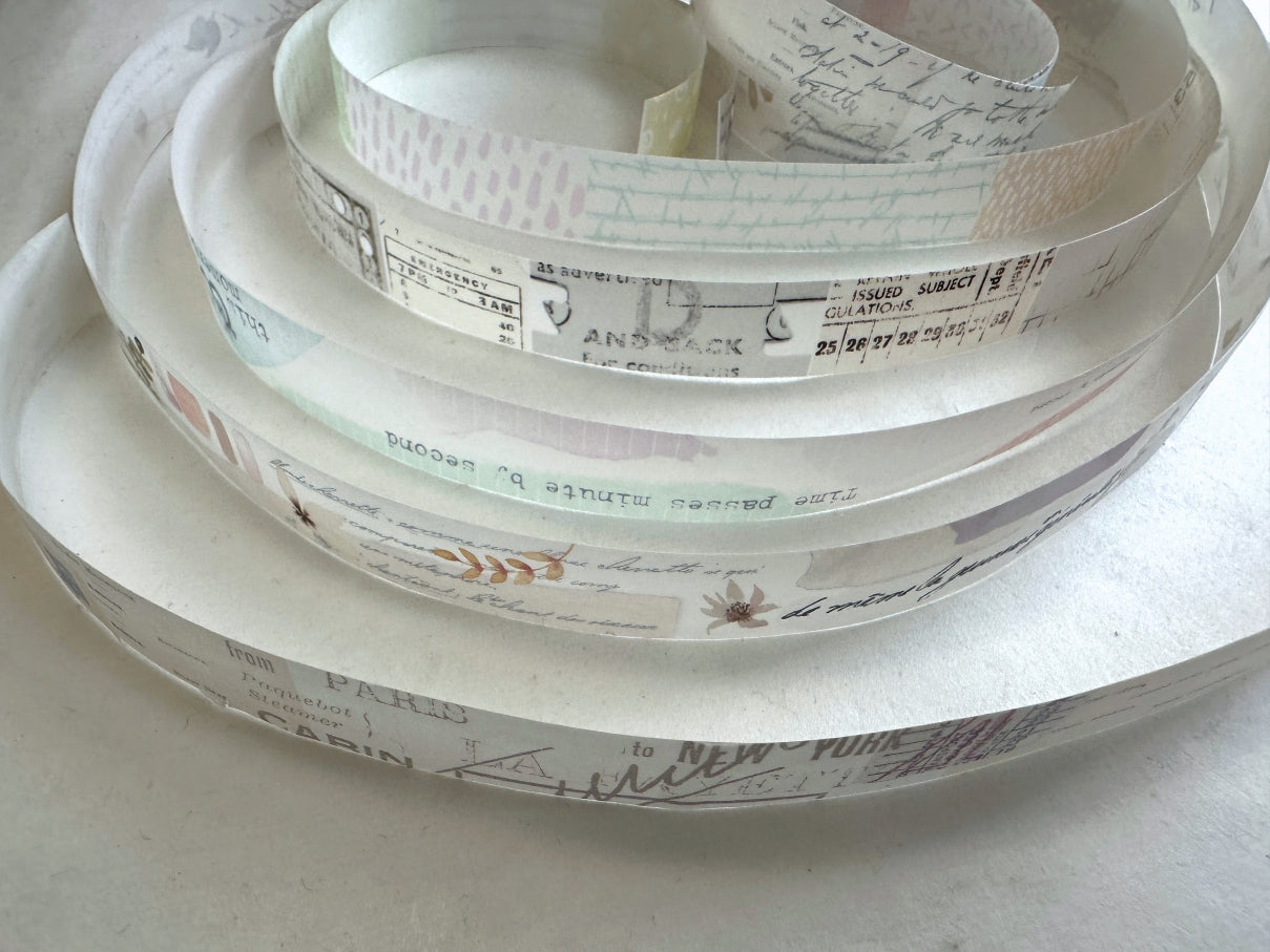 MU Lifestyle - Shape Tear #01-05 pre-cut washi tape SAMPLES
