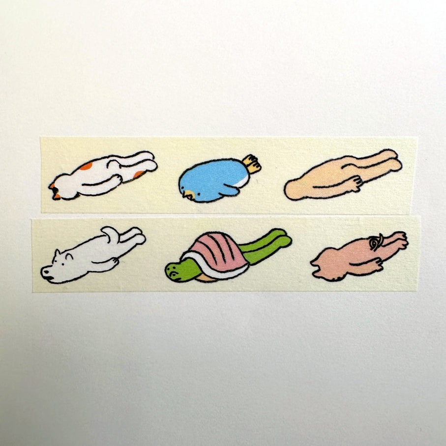 Makomo x Osoblanco - Face Down washi tape SAMPLES