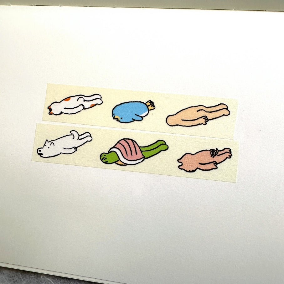 Makomo x Osoblanco - Face Down washi tape SAMPLES