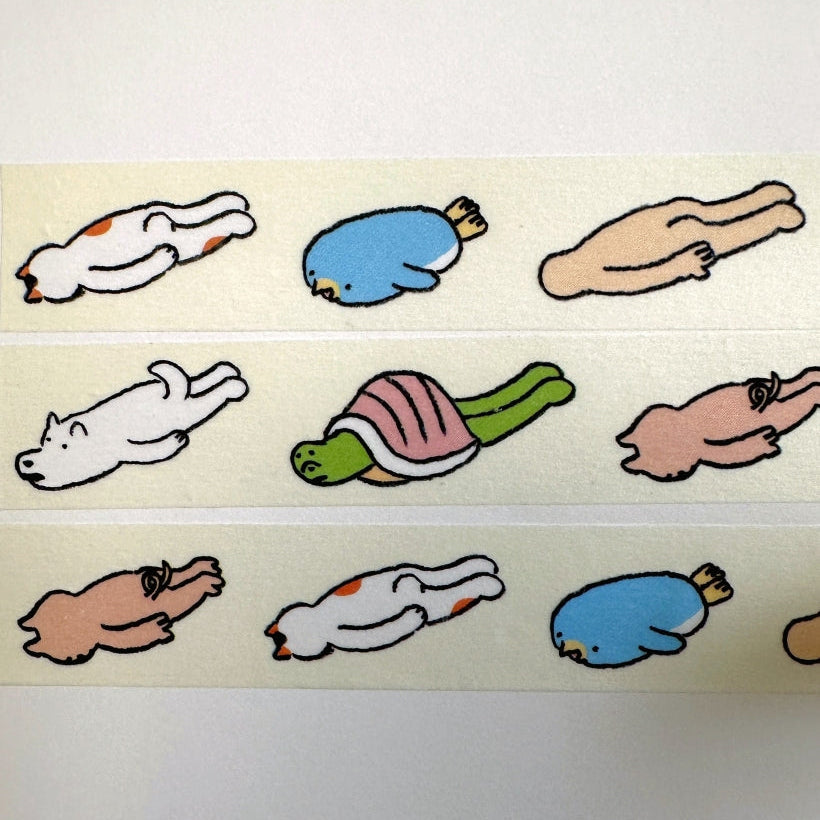 Makomo x Osoblanco - Face Down washi tape SAMPLES