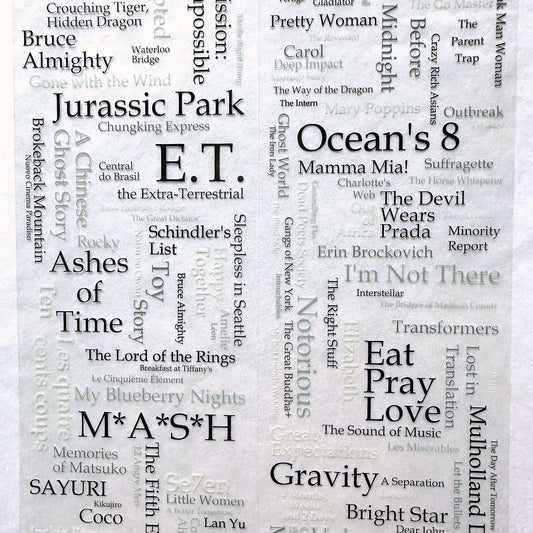 Manjusaka - To Do List: Movies PET tape (6.5 cm wide) SAMPLES