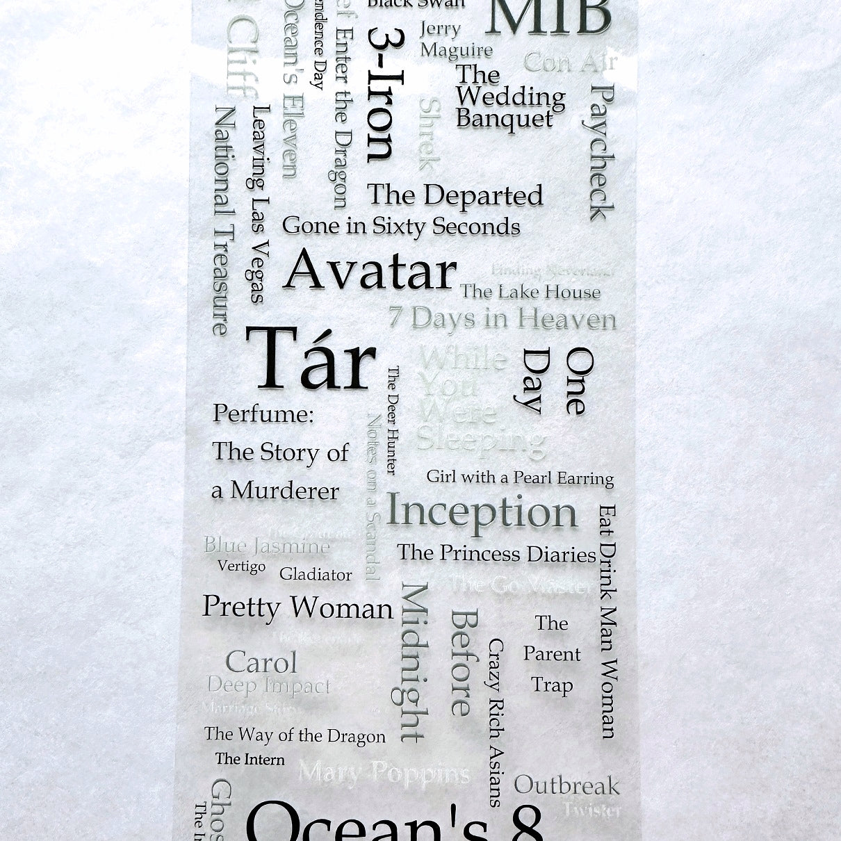 Manjusaka - To Do List: Movies PET tape (6.5 cm wide) SAMPLES