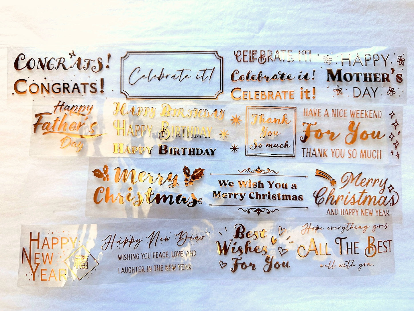 Manjusaka - Wishe bronze-gold PET tape SAMPLES
