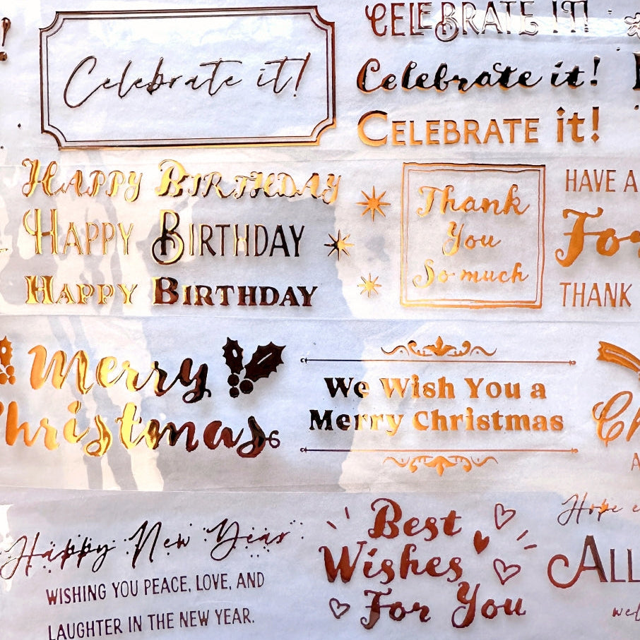 Manjusaka - Wishe bronze-gold PET tape SAMPLES