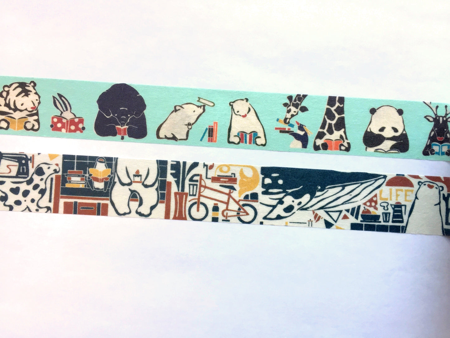 Adachi Masato - Reading Book & New Life washi tape SAMPLES