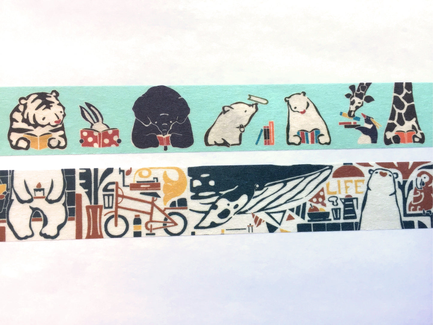Adachi Masato - Reading Book & New Life washi tape SAMPLES