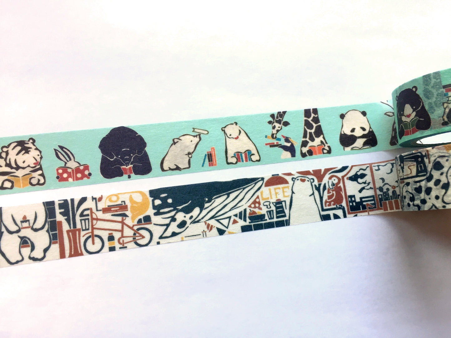 Adachi Masato - Reading Book & New Life washi tape SAMPLES