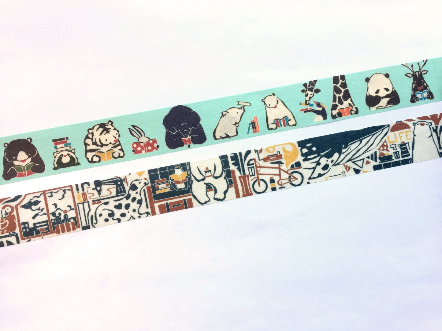 Adachi Masato - Reading Book & New Life washi tape SAMPLES