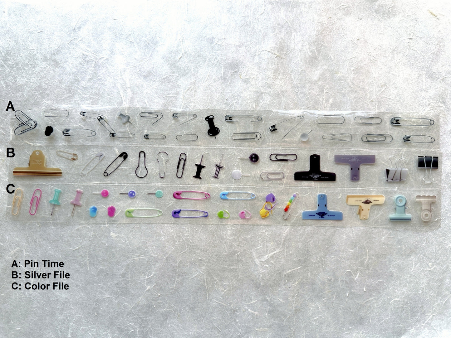 MEETYOU (Brand) - Archiving series (pins) kiss-cut PET tape SAMPLES