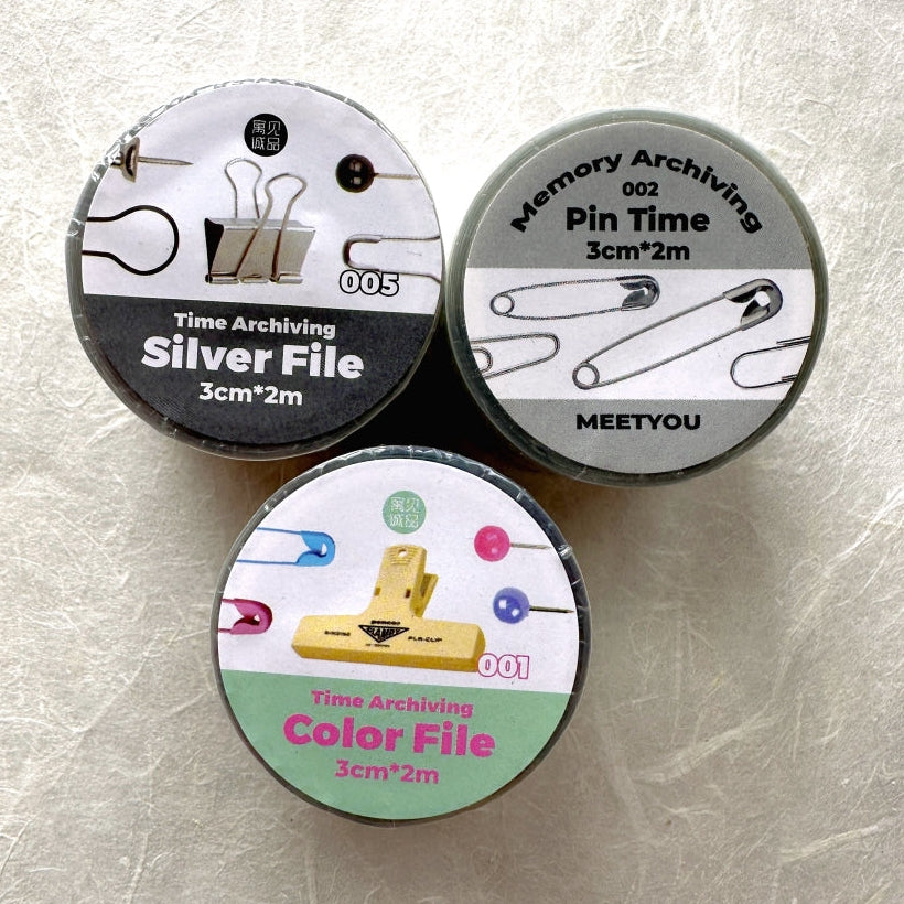 MEETYOU (Brand) - Archiving series (pins) kiss-cut PET tape SAMPLES