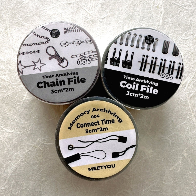 MEETYOU (Brand) - Archiving series (connectors) kiss-cut PET tape SAMPLES