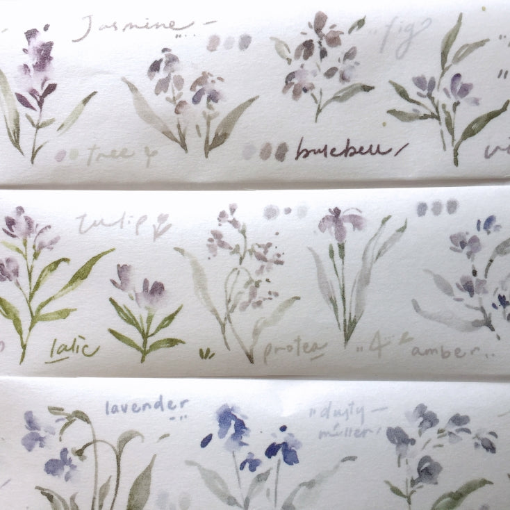 Meow Illustration - Garden Journals washi tape SAMPLES