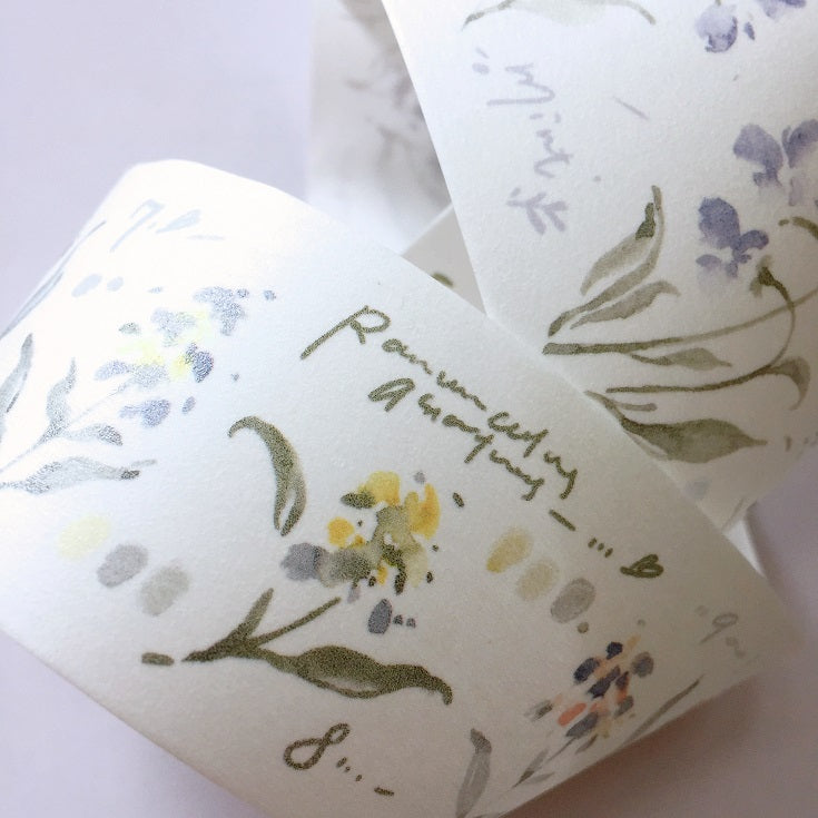 Meow Illustration - Garden Journals washi tape SAMPLES