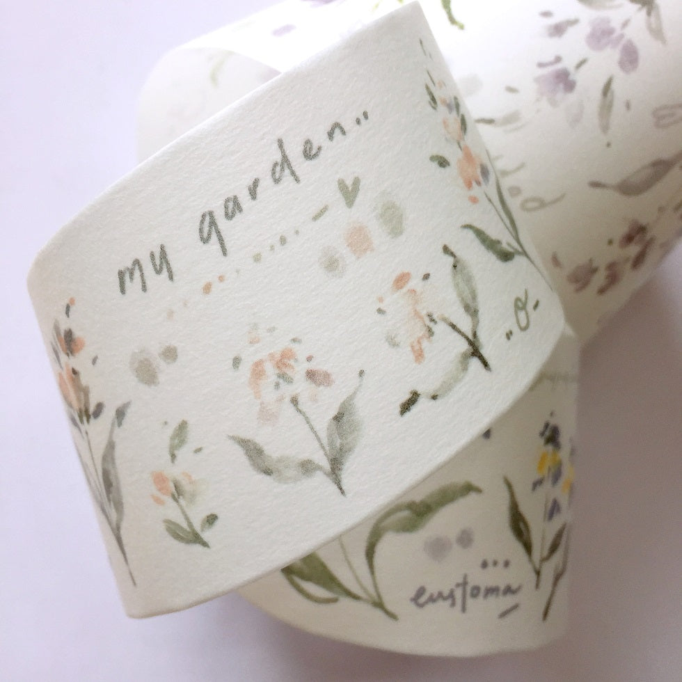 Meow Illustration - Garden Journals washi tape SAMPLES