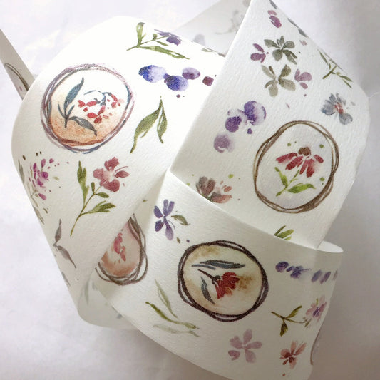 Meow Illustration - Pinot Noir washi tape SAMPLES