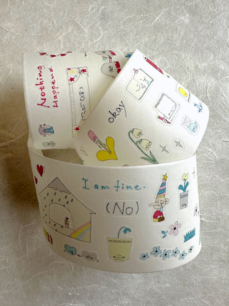 袜子Meow - Pearl Tears kiss-cut washi tape SAMPLES