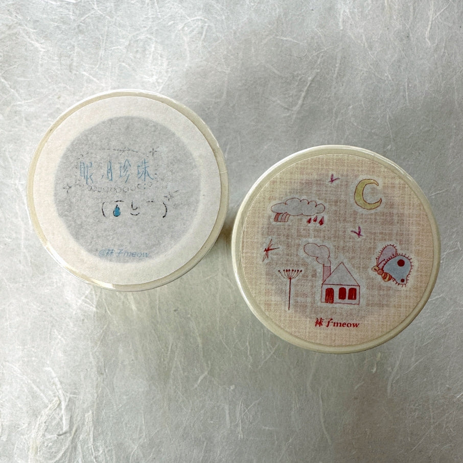 袜子Meow - Fairy Tale kiss-cut washi tape SAMPLES