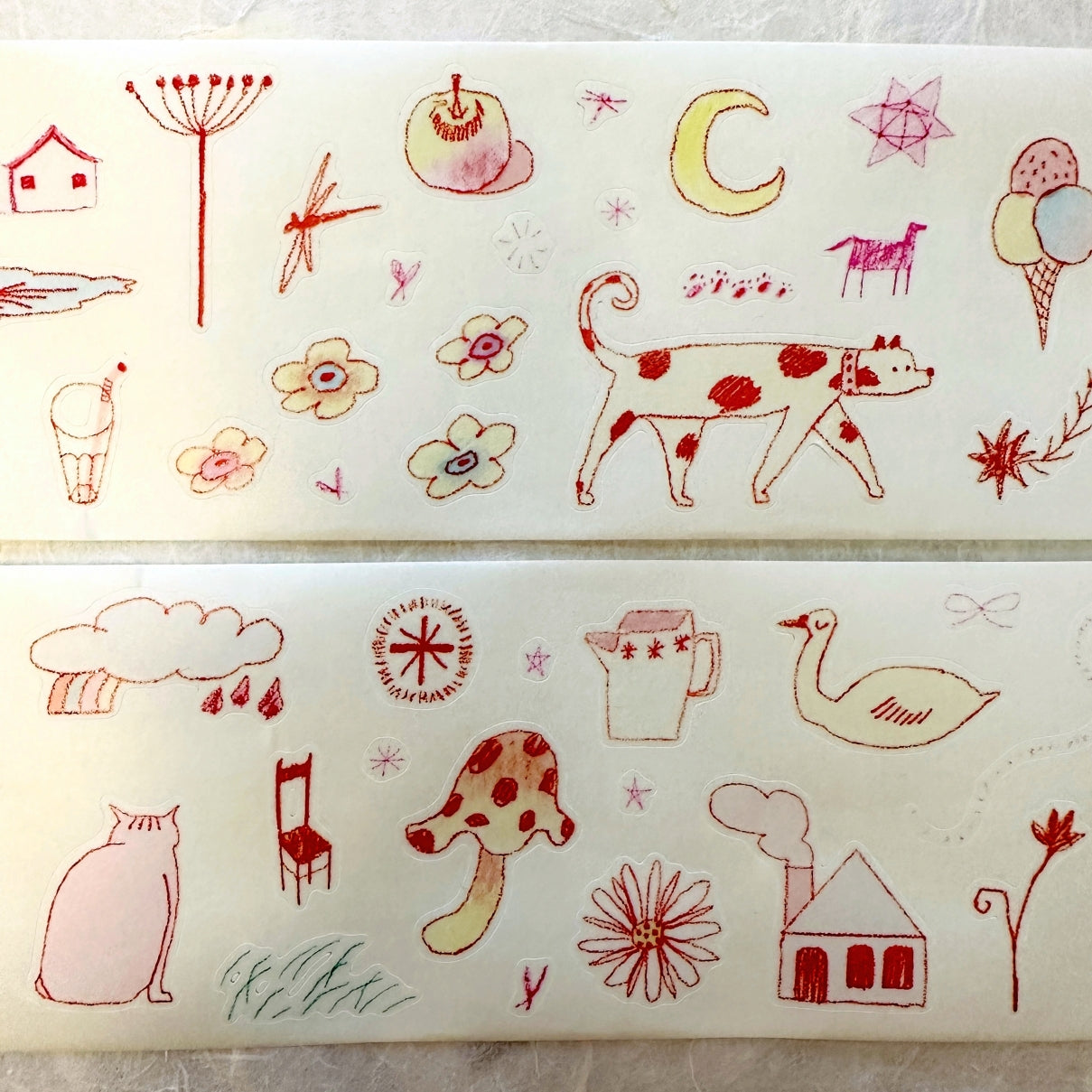 袜子Meow - Fairy Tale kiss-cut washi tape SAMPLES