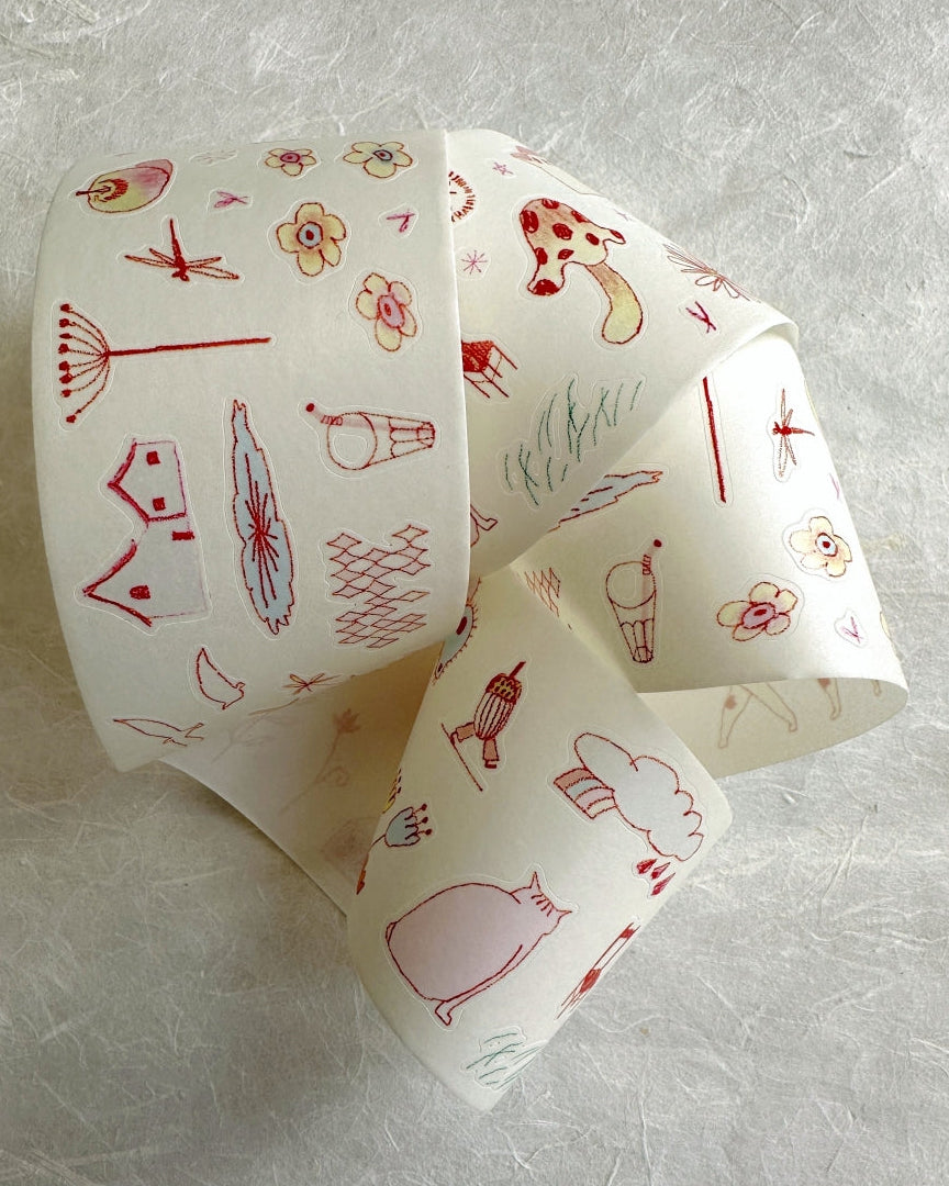 袜子Meow - Fairy Tale kiss-cut washi tape SAMPLES