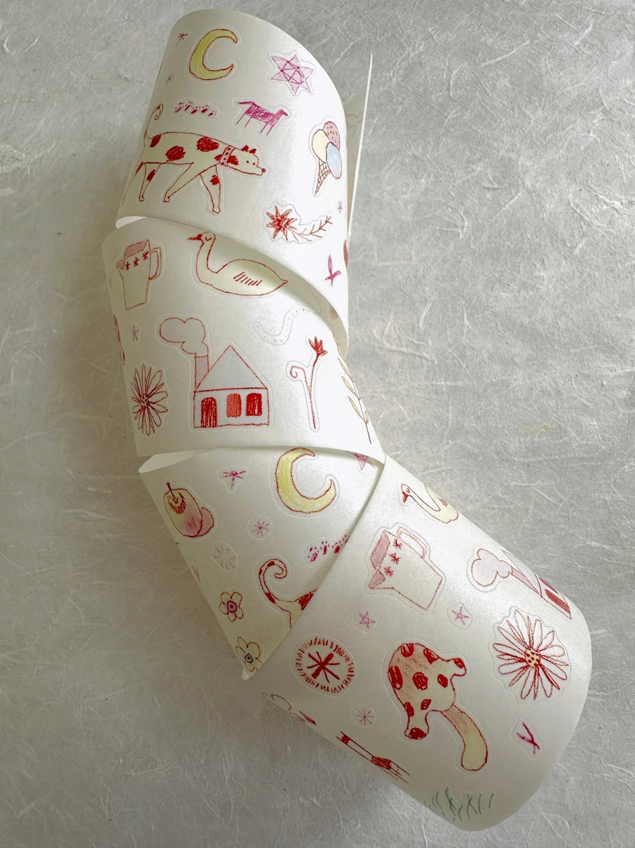 袜子Meow - Fairy Tale kiss-cut washi tape SAMPLES