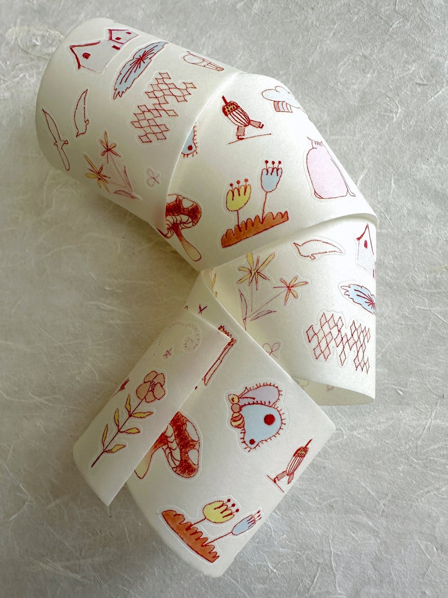 袜子Meow - Fairy Tale kiss-cut washi tape SAMPLES