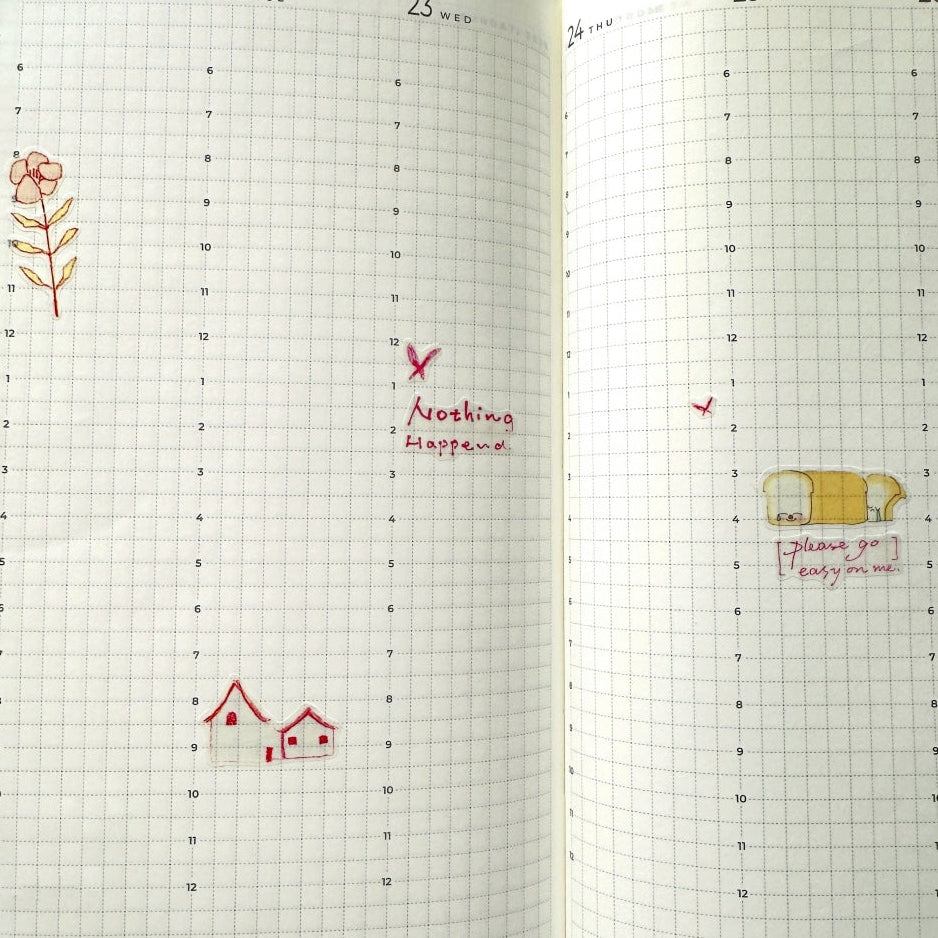 袜子Meow - Fairy Tale kiss-cut washi tape SAMPLES