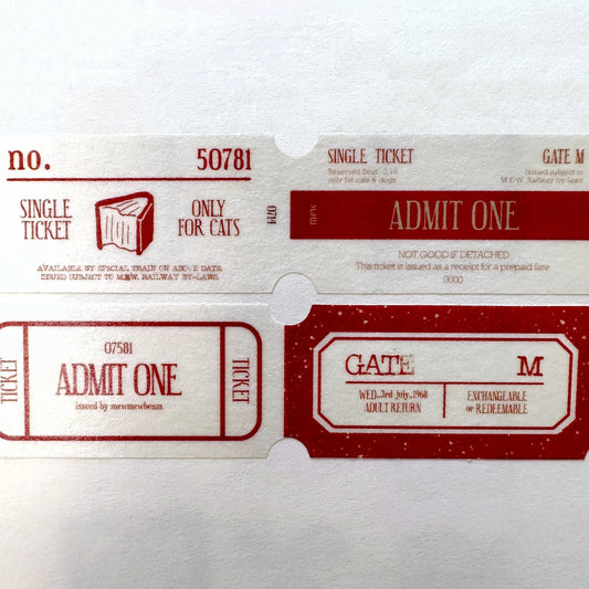 Mewmewbeam - Red Label washi tape SAMPLES